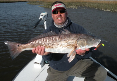 A nice Red in Shallow warmer waters