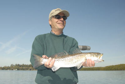 Eric Morse's Charlotte harbor CAL jig trout caught with Capt. Rick Grassett.
