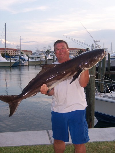 Don Tatum with his 49 pound cobia