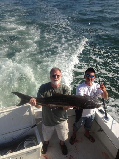 nice cobia caught deep dropping