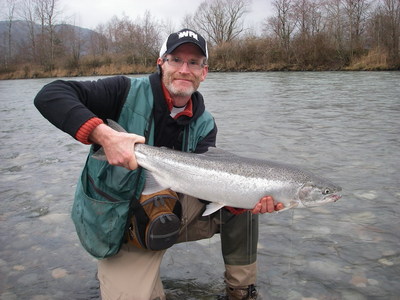 A typical Steelhead for this river taken in Jan. 2012