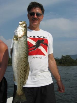 Dr. Frank Amato with a 27 inch Sea Trout