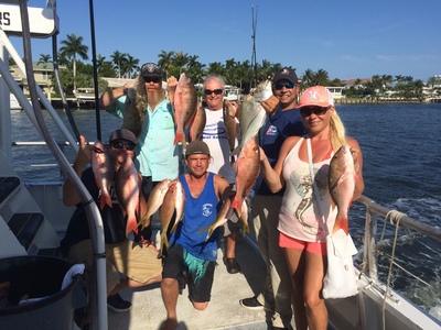 Good catch of snappers on our $40 Drift Fishing Trip