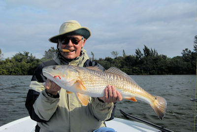 Keith McClintock Little Sarasota Bay CAL jig red caught with Capt. Rick Grassett.