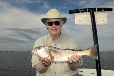 Keith McClintock's Sarasota Bay CAL jig redfish caught and released with Capt. Rick Grassett
