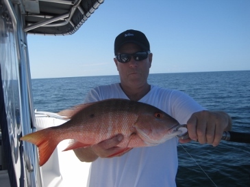 Larry Jones with his 18-inch mutton snapper