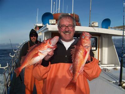 Capt Tom Mattusch with Chili Pepper rockfish