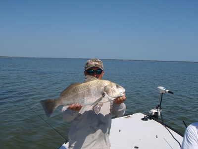 Capt. Dvae with a nice Black Drum