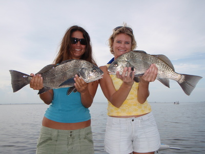 Allison and Marissa with another double.