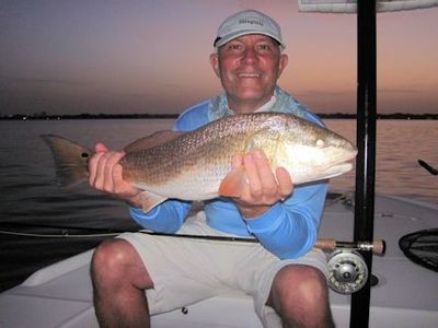Rob Merritt Sarasota Bay Grassett Snook Minnow fly red caught and released with Capt. Rick Grassett.