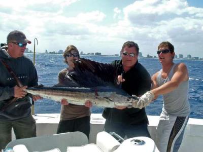 Sailfish caught on a Fort Lauderdale sportfishing charter