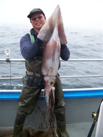 Wendall Ching's first squid