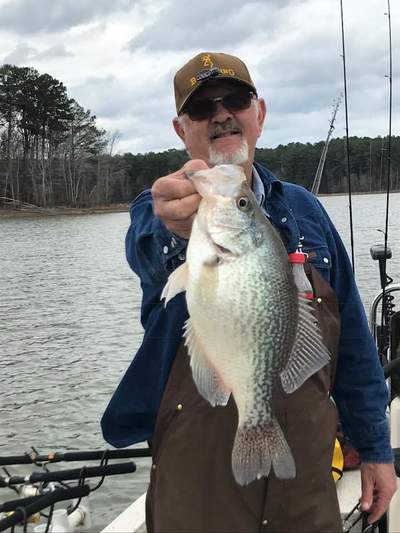 Slab Crappie caught caught by angler Mike Brown