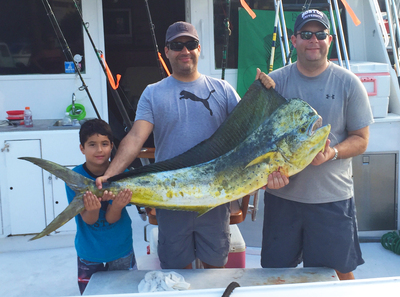 Big mahi-mahi caught on our sportfishing charter in Fort Lauderdale.