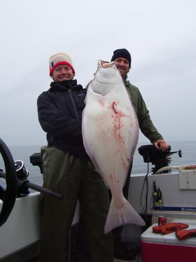 38 lb halibut(Border Bank)