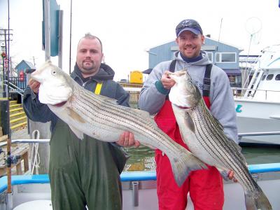 Drew and Joe, 2 , 25 pounders for the pool fish