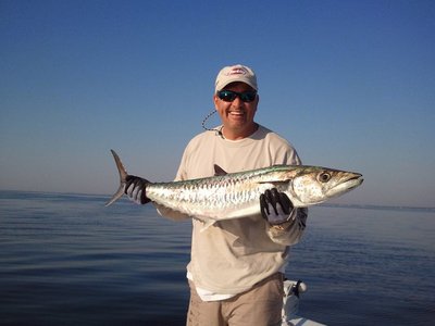 Capt. John with a nice king caught in Pensacola Bay