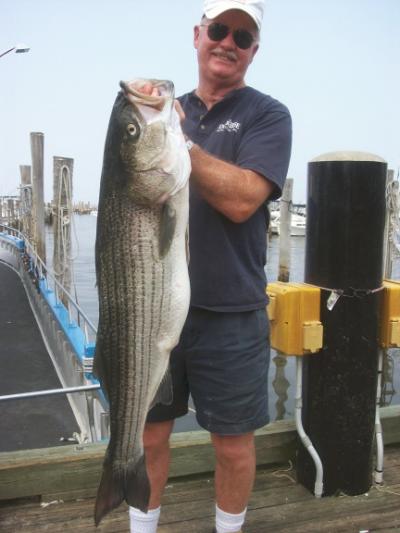 Marty Riordan, Nope, N.J. 47 inches, 34 pounds caught on a clam bait.