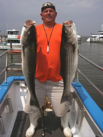 Gilbert Foulke, Pensauken, N.J. pool fish 37inches 23 pounds, second fish 33 inches 18 pounds!