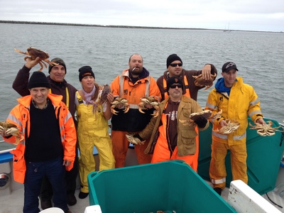 Thanksgiving Day Crabbers with Dungeness Crab